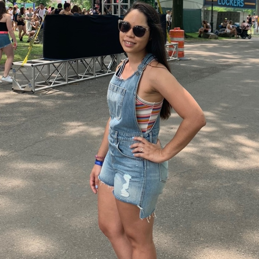 Hudson Jeans Sloane Shortall (Denim Overall, Jumpsuit)